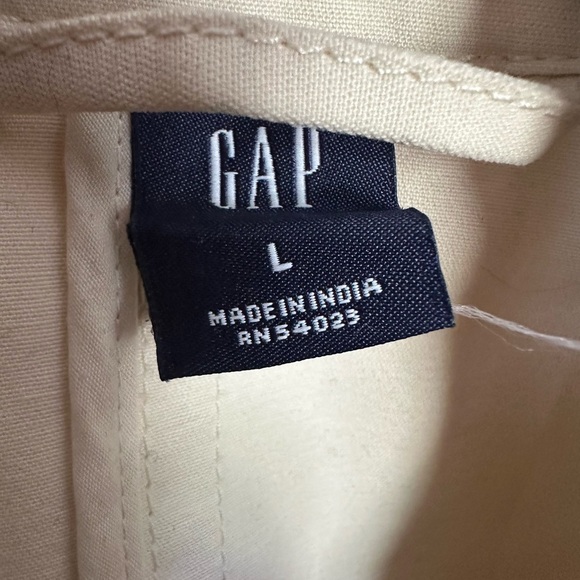 Gap Classic Cream Double Breasted Trench Coat | Size L - Picture 4 of 11